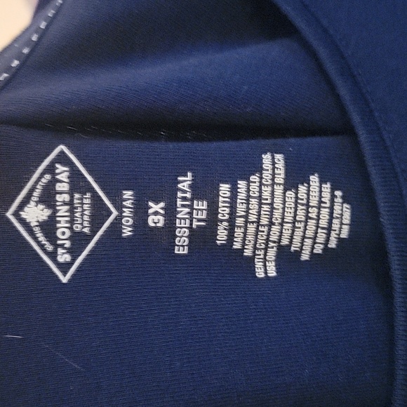 ST. John's Bay, dark Blue tshirt, 3x - Picture 2 of 3